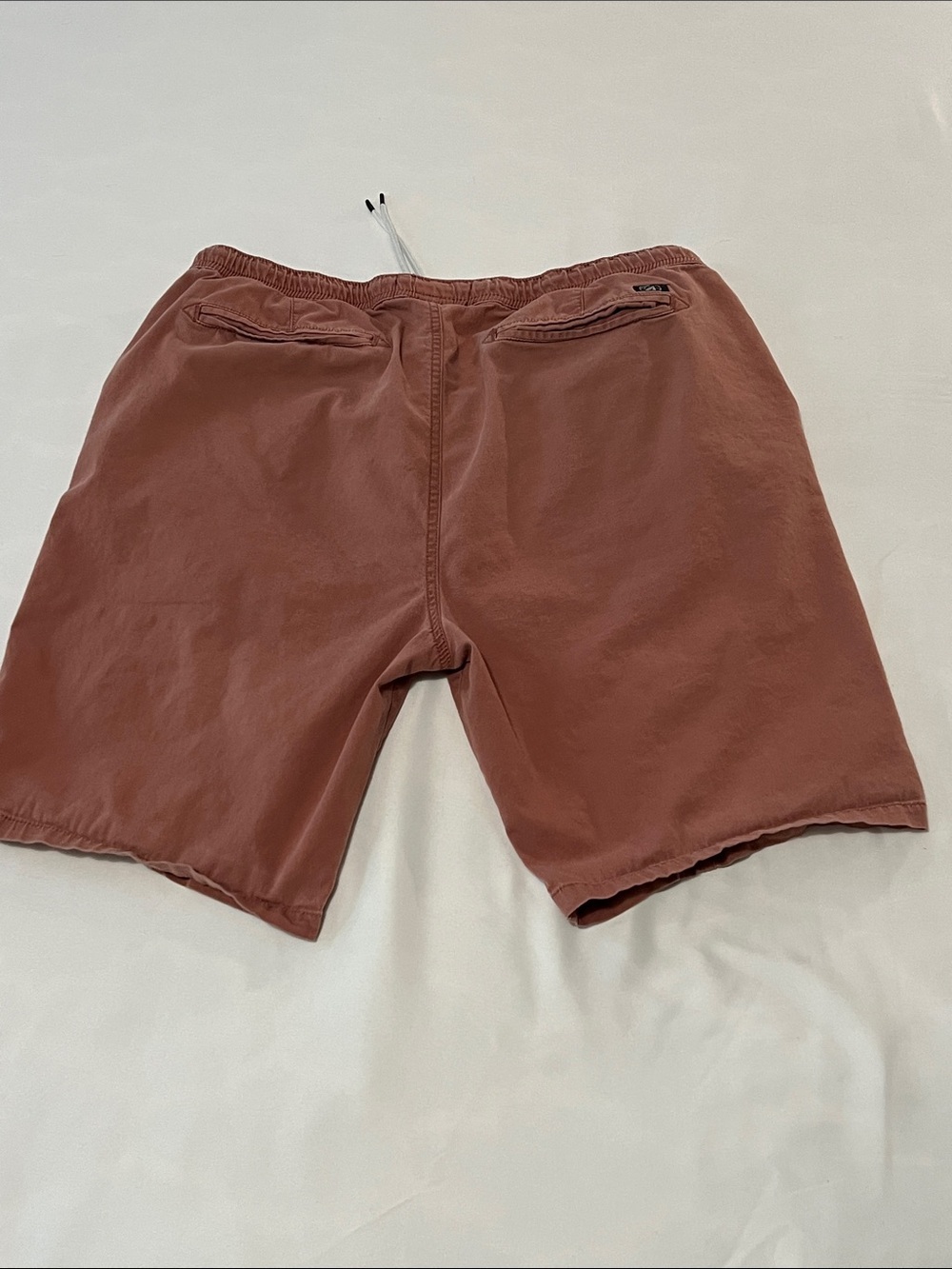 Free Planet 98% Organic Cotton Drawstring Shorts in Terracotta - Picture 2 of 3